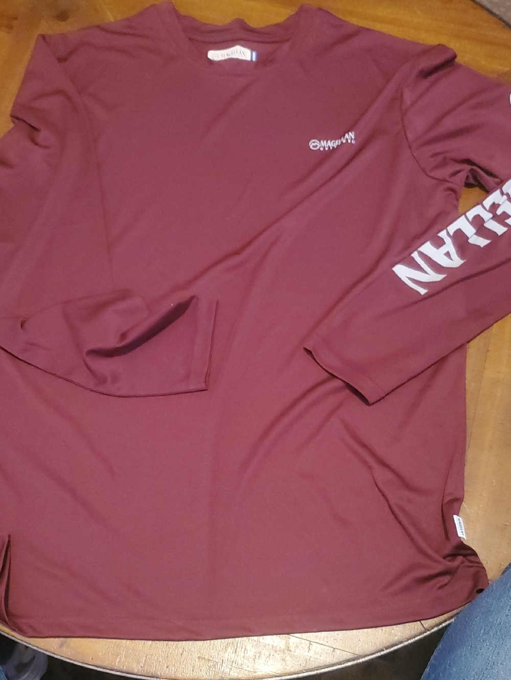 Magellan Outdoors Men's Long Sleeve Performance Tee - Maroon